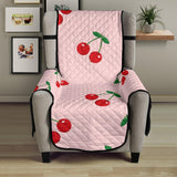 cherry pattern pink background Chair Cover Protector