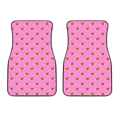 Pancake Pattern Print Design 04 Front Car Mats