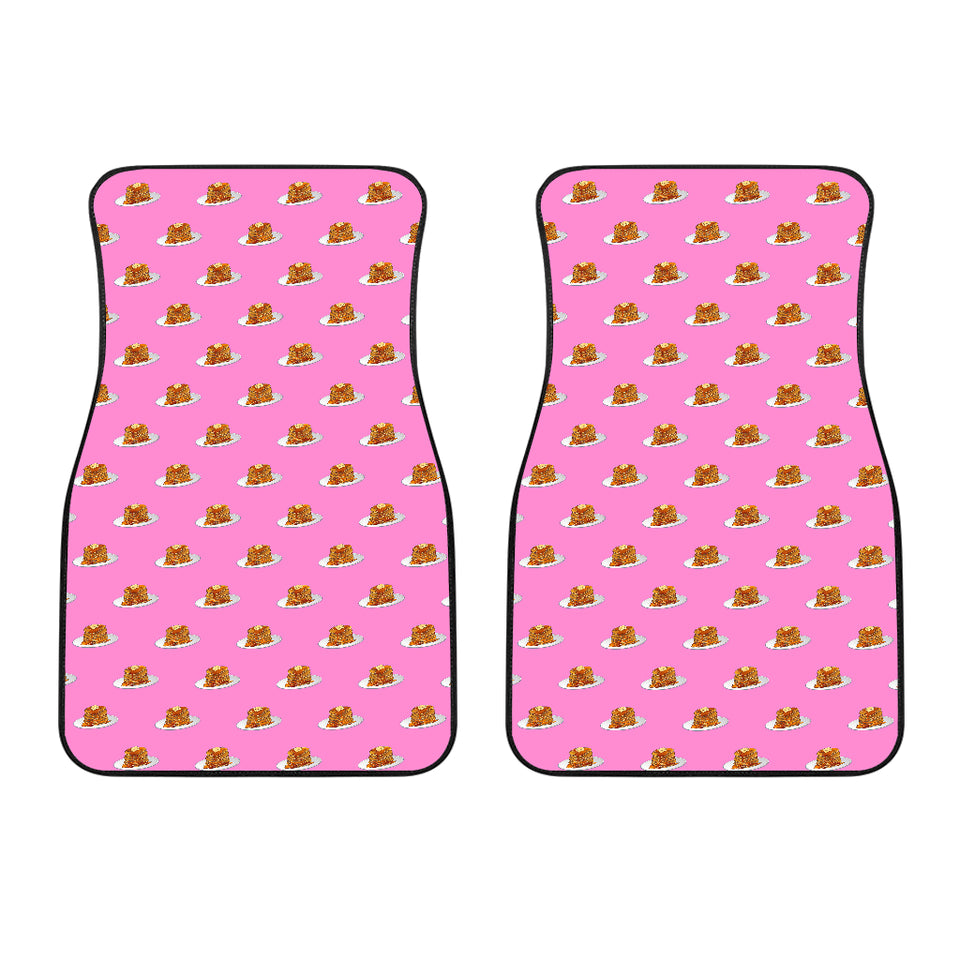 Pancake Pattern Print Design 04 Front Car Mats