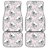 Cute French Bulldog Pattern Front And Back Car Mats