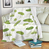 Cucumber Sketch Pattern Premium Blanket