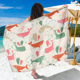 Cute Whale Pattern Sarong
