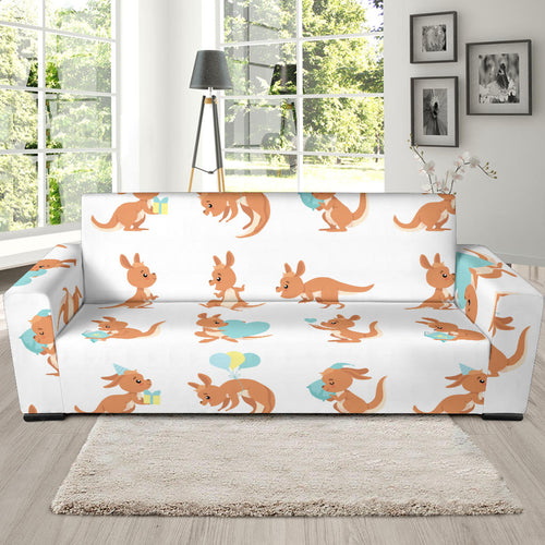 Cute Kangaroo Pattern Sofa Slipcover