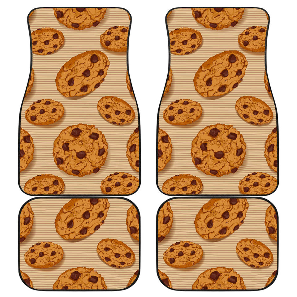 Cookie Pattern Front And Back Car Mats
