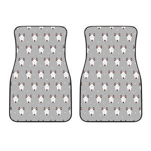 Bull Terrier Pattern Print Design 05 Front Car Mats