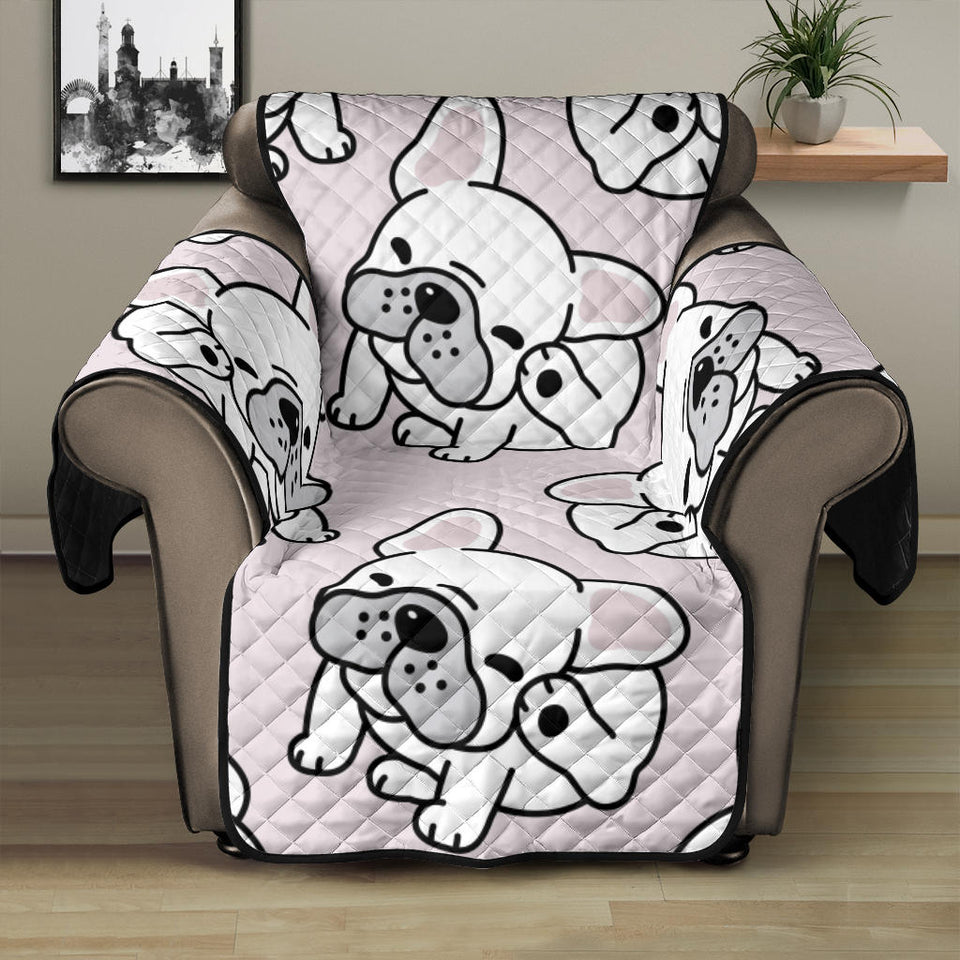 Cute french bulldog pattern Recliner Cover Protector