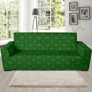 Casino Cards Suits Pattern Print Design 04 Sofa Slipcover