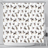 Chihuahua Dog Pattern Shower Curtain Fulfilled In US