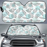 Shell Polynesian Tribal  Car Sun Shade