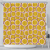 Passion Fruits Slice Pattern Shower Curtain Fulfilled In US