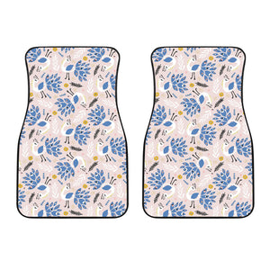 Cute Peacock Pattern Front Car Mats