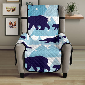 polar bear winter snow pattern Chair Cover Protector