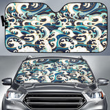 Japanese Wave Pattern Car Sun Shade