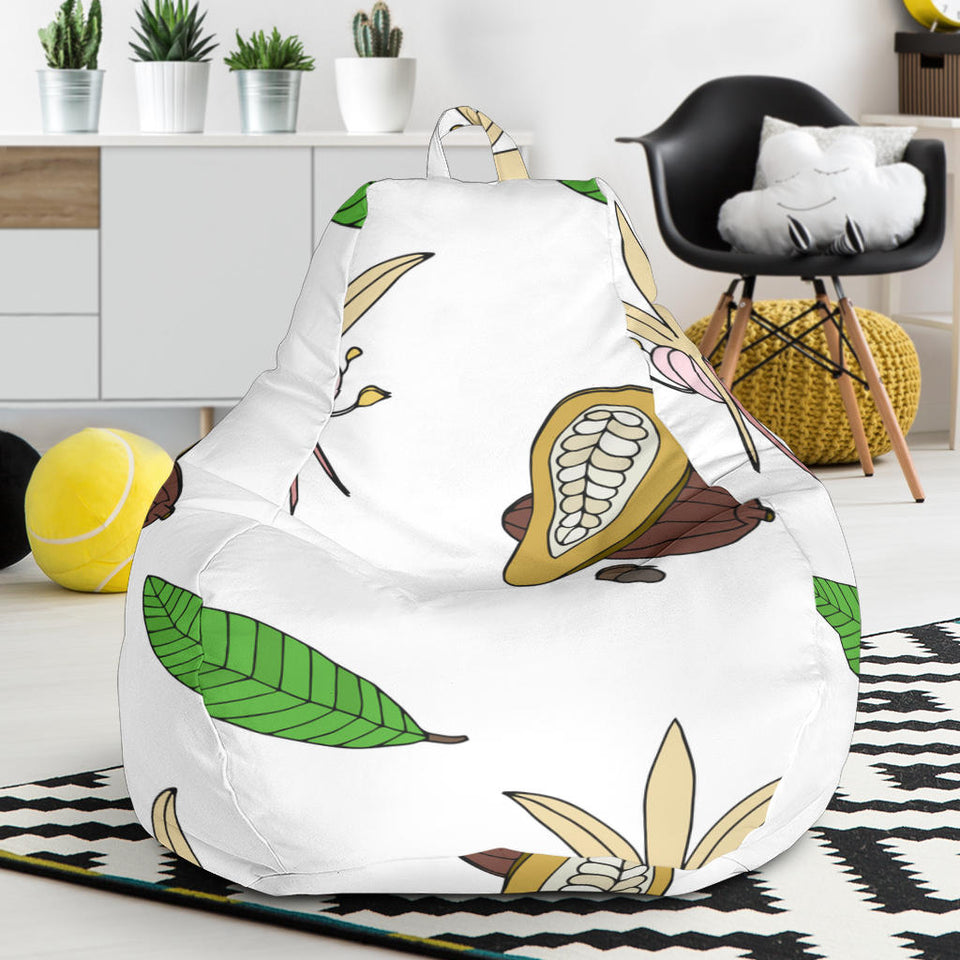 Color Hand Drawn Cocoa Pattern Bean Bag Cover