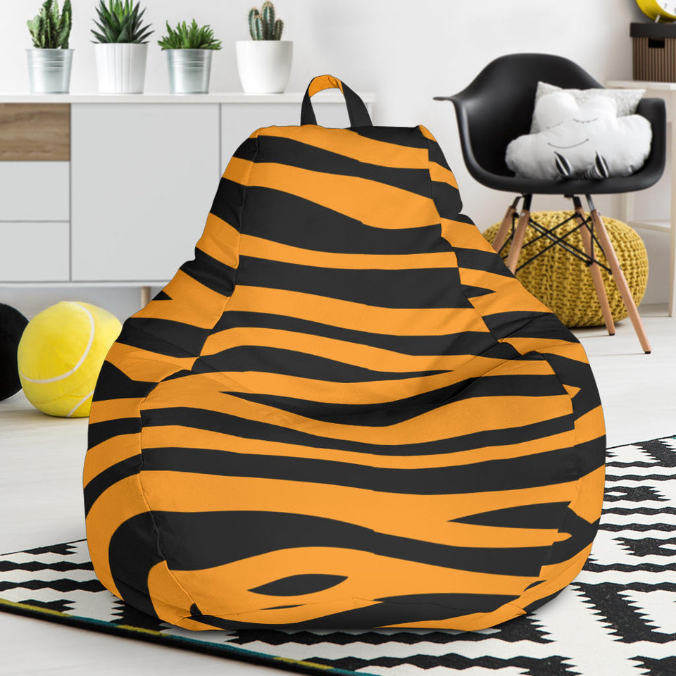 Bengal Tigers Skin Print Pattern Background Bean Bag Cover