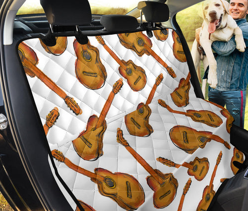 Paint Guitar Pattern Dog Car Seat Covers