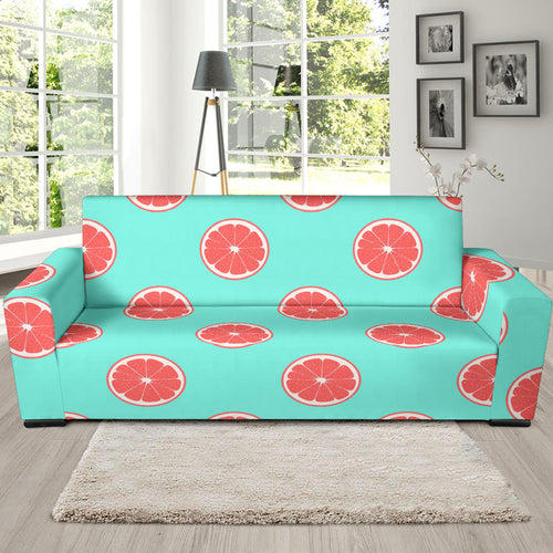 Grapefruit Green Background Sofa Slipcover