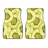 Sliced Kiwi Pattern Front Car Mats