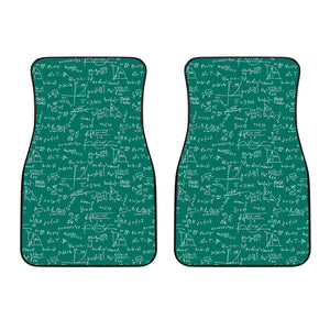 Math Pattern Print Design 01 Front Car Mats