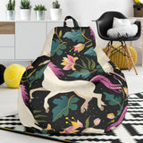 Unicorns Forest Background Bean Bag Cover