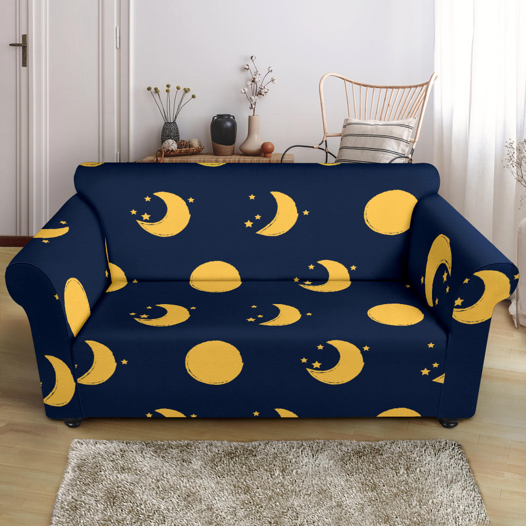 Moon Star Pattern Loveseat Couch Slipcover