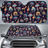 Colorful Mushroom Pattern Car Sun Shade
