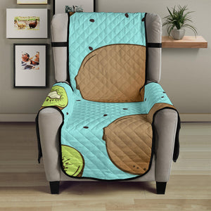 Kiwi blue background Chair Cover Protector