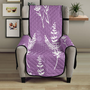 Lavender flowers purple pattern Chair Cover Protector