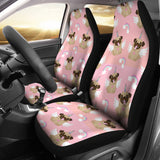 Cute Unicorn Pug Pattern  Universal Fit Car Seat Covers