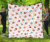 Cake Cupcake Design Pattern Premium Quilt