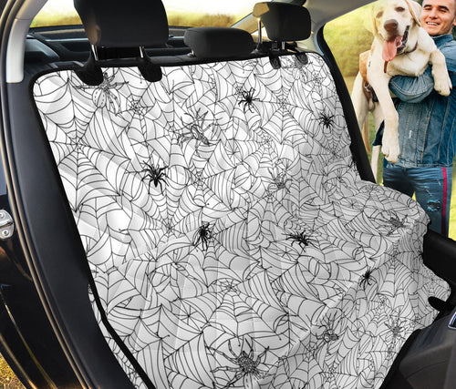 Spider Web Cobweb Pattern Dog Car Seat Covers