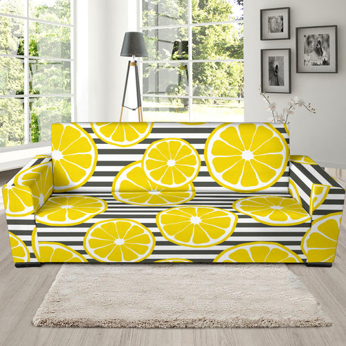 Slice Of Lemon Design Pattern Sofa Slipcover