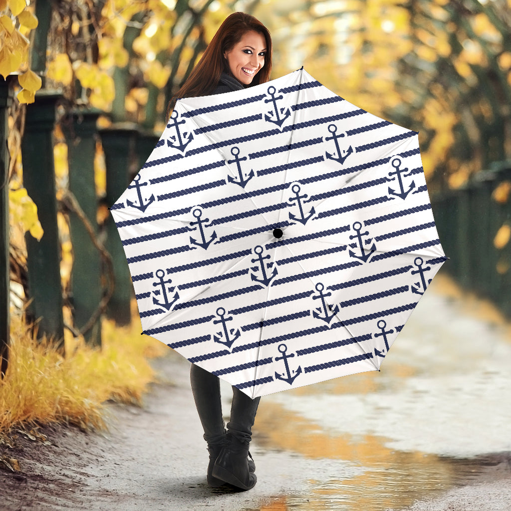 Anchor Rope Nautical  Pattern Umbrella