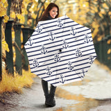 Anchor Rope Nautical  Pattern Umbrella