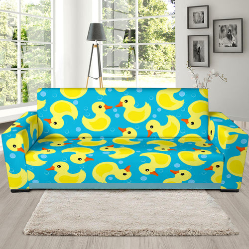 Duck Toy Pattern Print Design 04 Sofa Slipcover