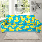 Duck Toy Pattern Print Design 04 Sofa Slipcover