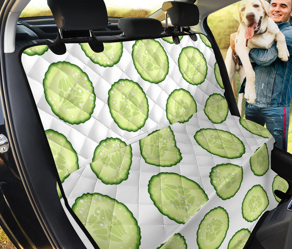 Cucumber Slices Pattern Dog Car Seat Covers