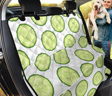 Cucumber Slices Pattern Dog Car Seat Covers