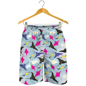 Stingray Pattern Print Design 01 Men Shorts