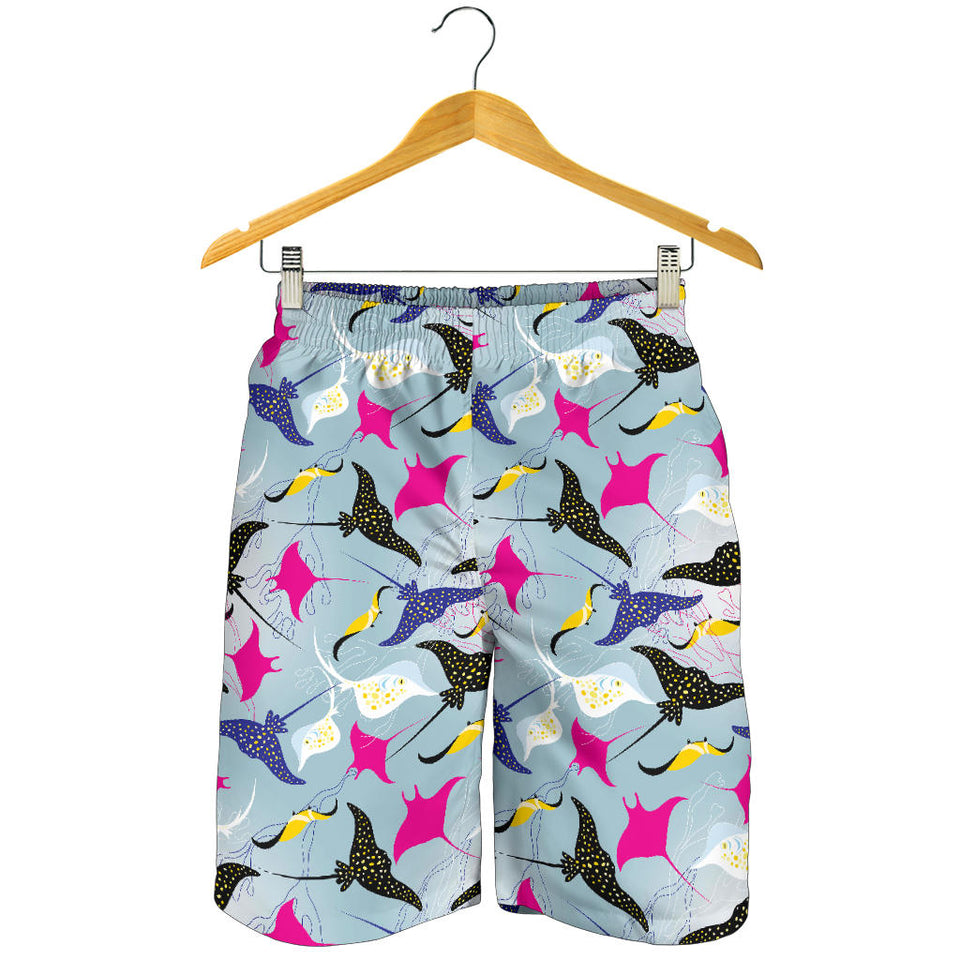 Stingray Pattern Print Design 01 Men Shorts