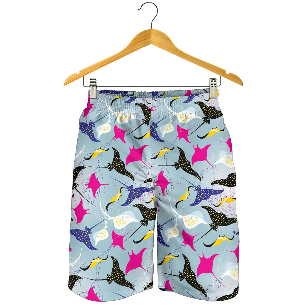 Stingray Pattern Print Design 01 Men Shorts