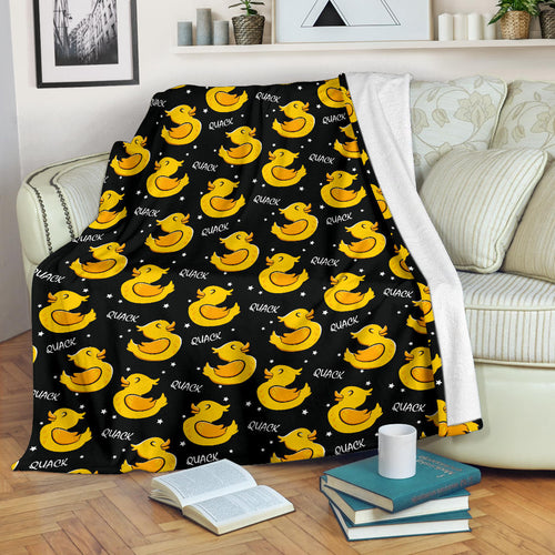 Duck Toy Pattern Print Design 05 Premium Blanket