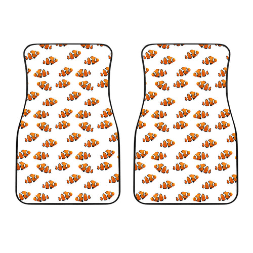 Clown Fish Pattern Print Design 03 Front Car Mats