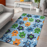 Alien Pattern Print Design 04 Area Rug