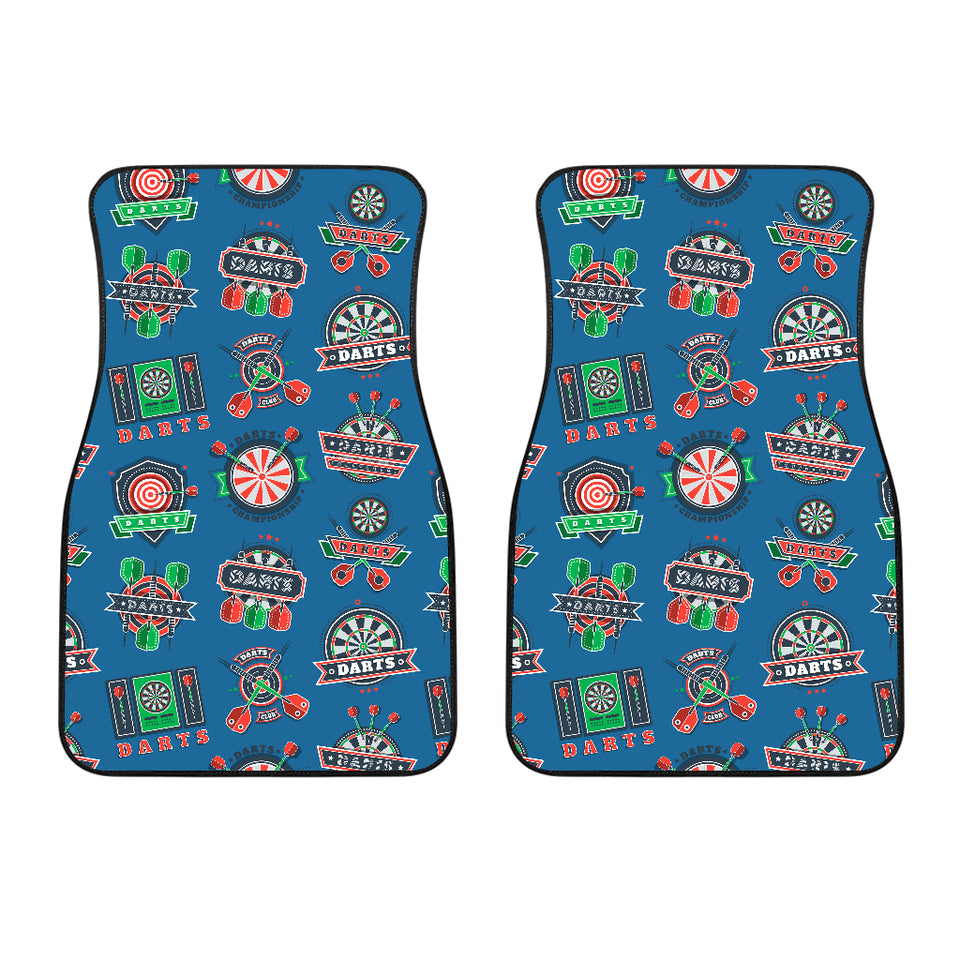 Darts Pattern Print Design 02 Front Car Mats
