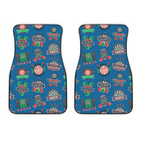 Darts Pattern Print Design 02 Front Car Mats