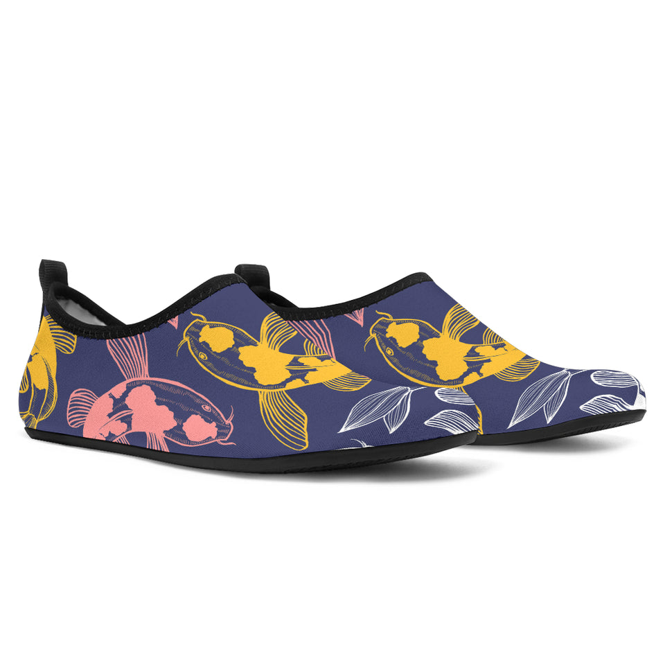 Koi Fish Carp Fish Pattern Aqua Shoes