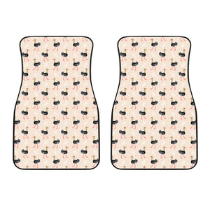 Ostrich Pattern Print Design 05 Front Car Mats