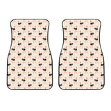 Ostrich Pattern Print Design 05 Front Car Mats