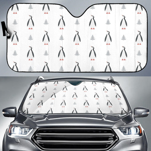 Penguin Pattern Car Sun Shade